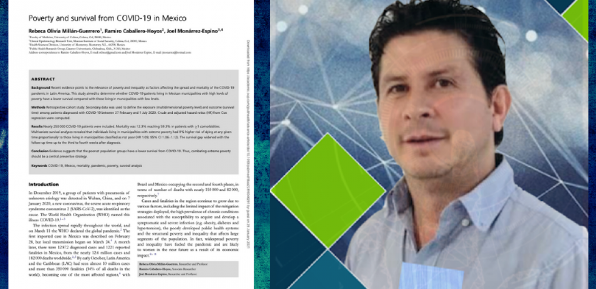 Poverty and survival from COVID-19 in Mexico – Publicación del Dr. Joel Monárrez-Espino