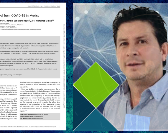 Poverty and survival from COVID-19 in Mexico – Publicación del Dr. Joel Monárrez-Espino